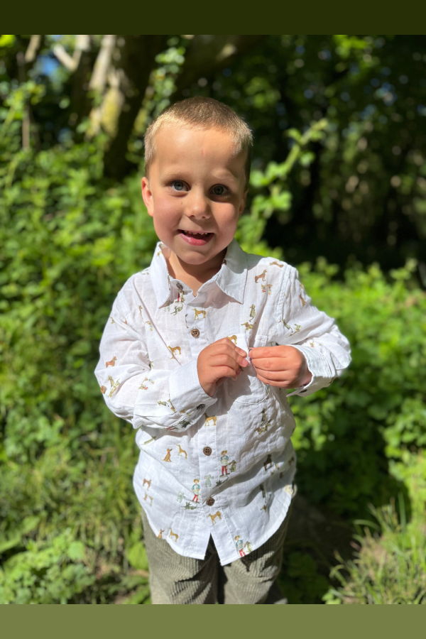 KIDS Me and Henry Henry All Over Print Graphic Shirt