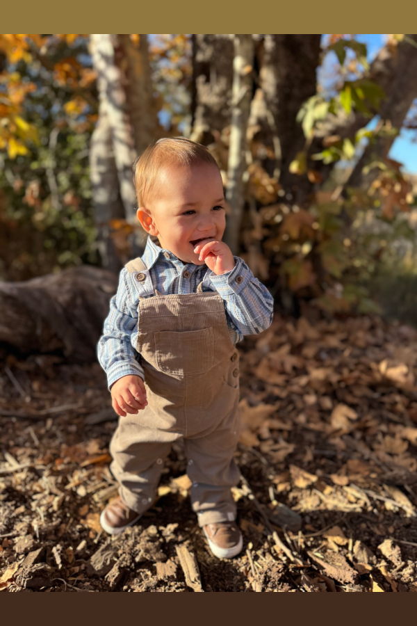 KIDS Me & Henry Jasper Multi Plaid Woven Onesie
