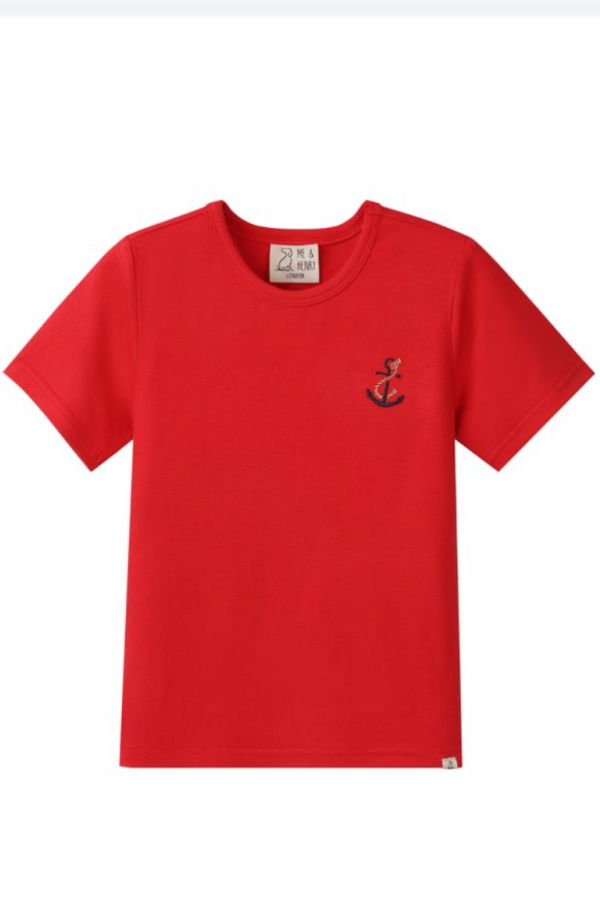 KIDS Me & Henry Marine Anchor Embroidered Tee