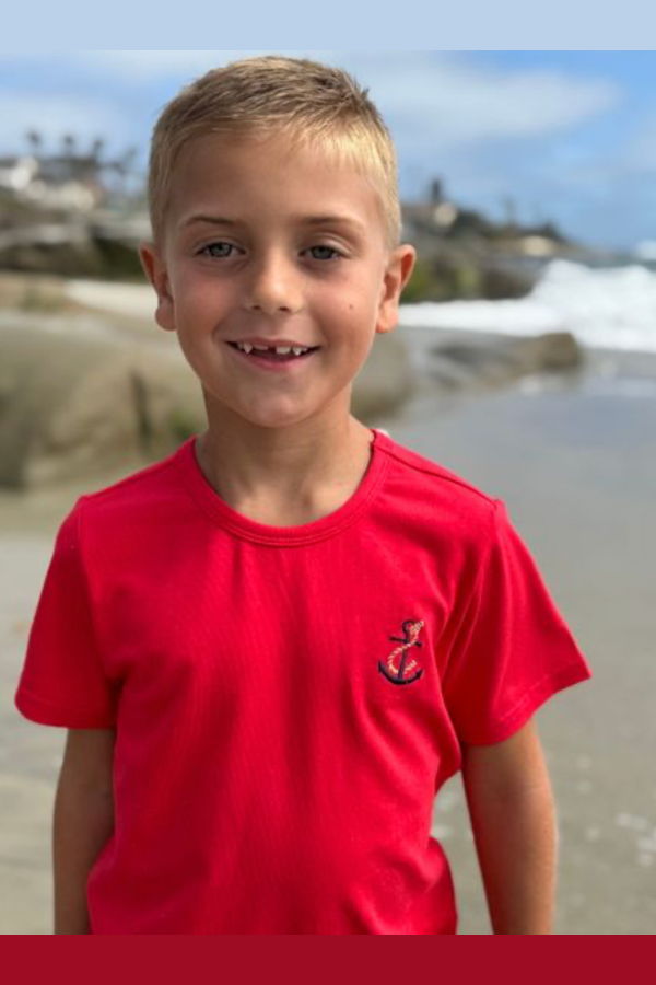 KIDS Me & Henry Marine Anchor Embroidered Tee