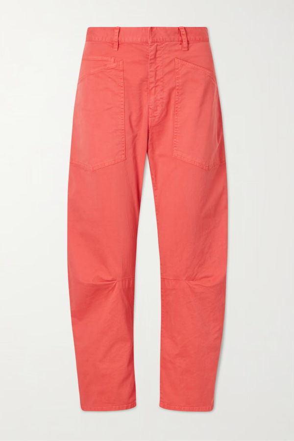 Nili Lotan Shon Cotton-Blend Twill Pants