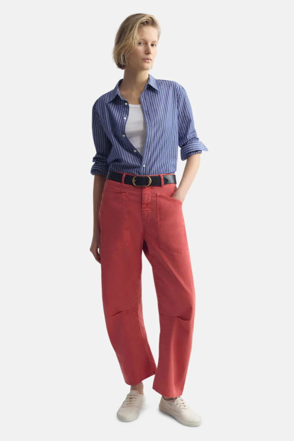 Nili Lotan Shon Cotton-Blend Twill Pants