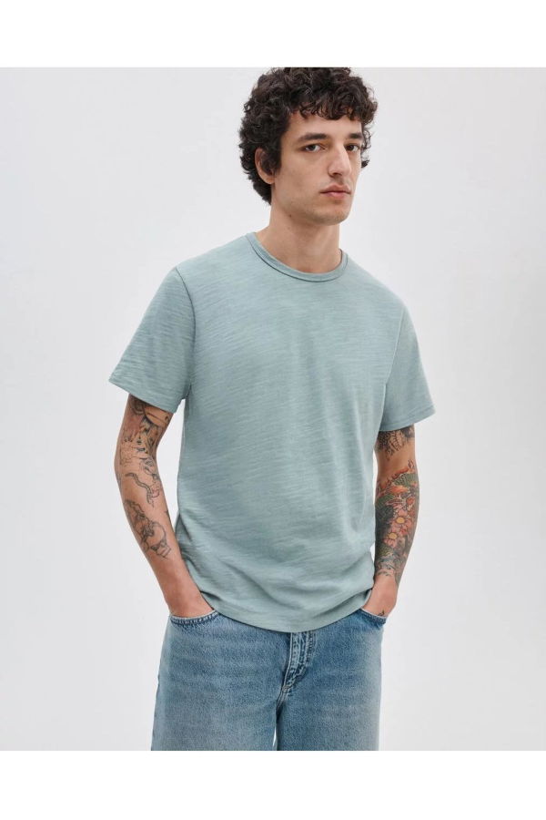 Rag & Bone Classic Slub Tee - Blue-Grey
