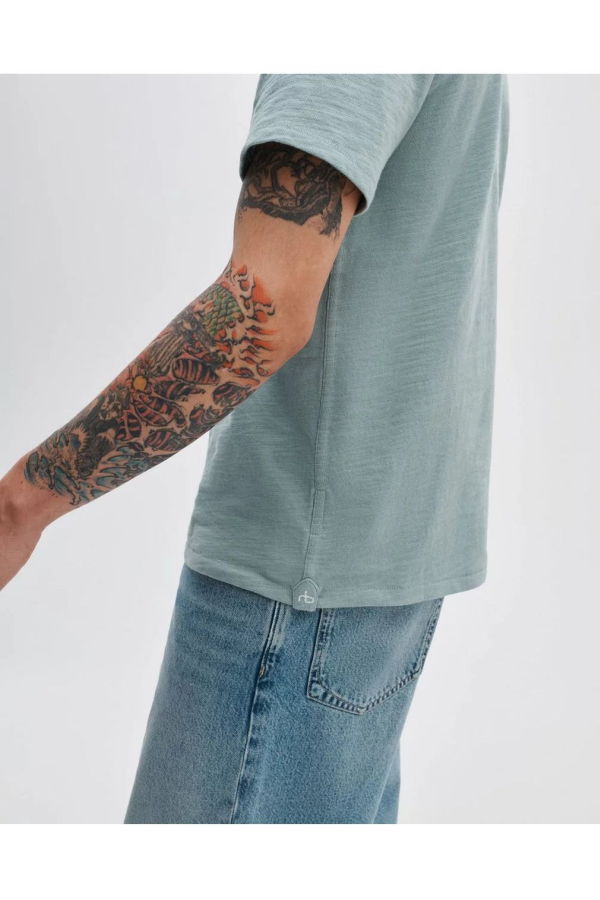 Rag & Bone Classic Slub Tee - Blue-Grey