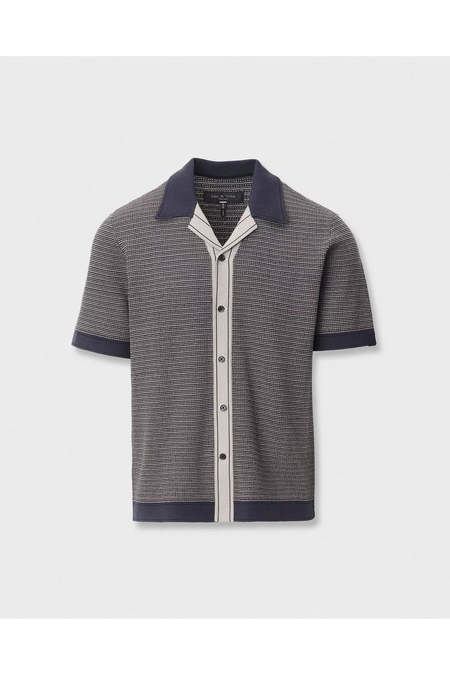 Sage Nation Chisholm Shirt - Navy / Cornflower Stripe | Garmentory