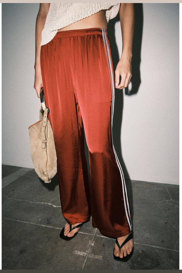Loucia Fiona Satin Track Pants