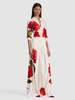 Alice + Olivia Blaire Linen Pleated Pant - Summer Poppy - Thumbnail 1