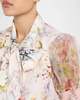 Alice + Olivia Brentley Tie Neck Puff Sleeve Blouse - Thumbnail 2