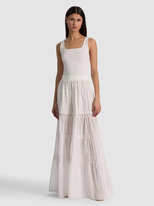 Alice + Olivia Kathryn Tiered Maxi Skirt Alice + Olivia Kathryn Tiered Maxi Skirt