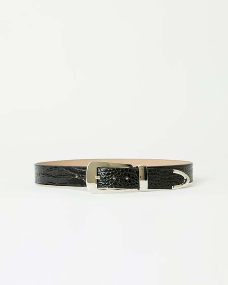 B-LOW THE BELT Edmond Mini Belt - Black/Silver | Garmentory display picture 3