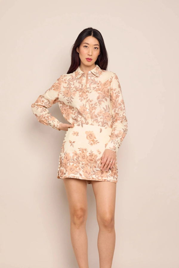 Cara Cara Perfect Shirt - Farfella Border Egret