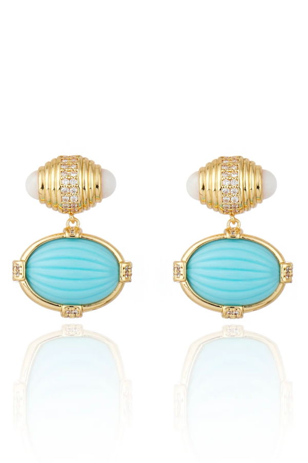 Cristina Sabatini Tarsila Earrings - Turquoise