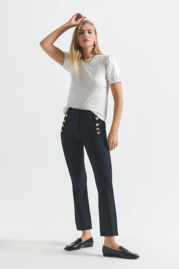 Derek Lam Robertson Slim Trouser - Midnight