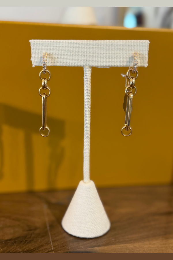 Lisa Smith Electra Earrings With Huggies - Gold