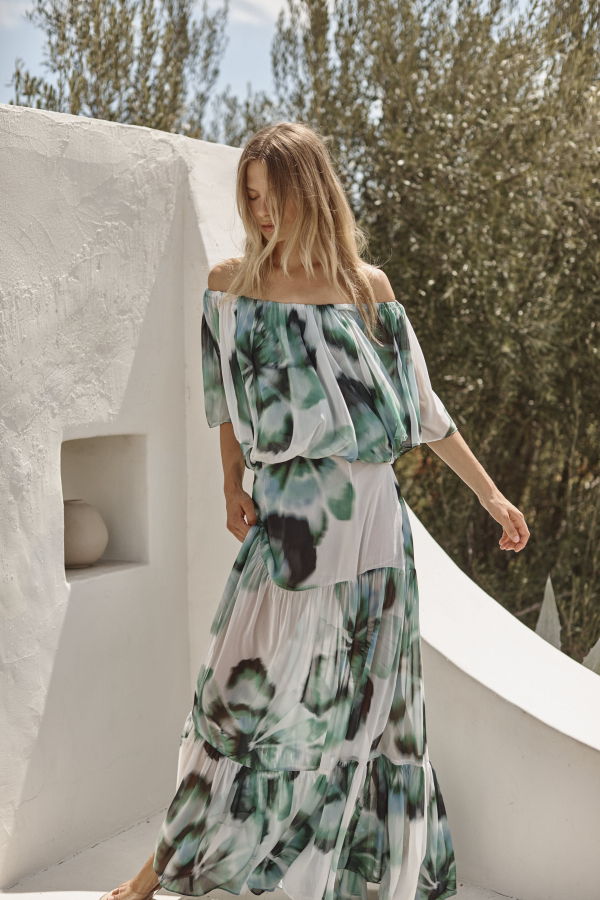 Misa Los Angeles Dylan Top - Verdant Anemone Ch