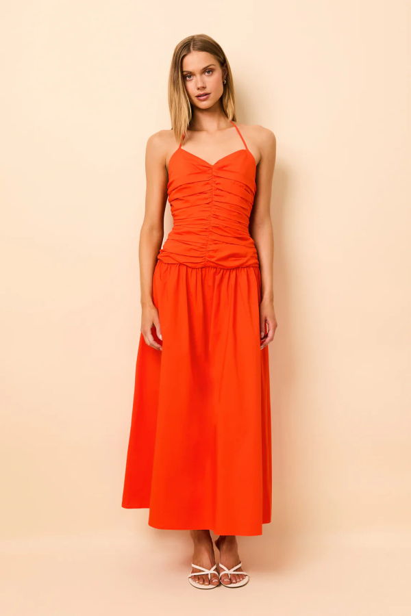 Solid and Striped The Adina Dress - Habanero
