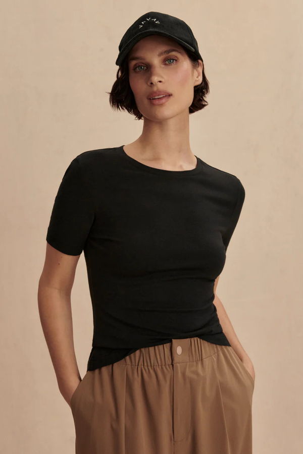 Varley Regina Fitted Tee - Black
