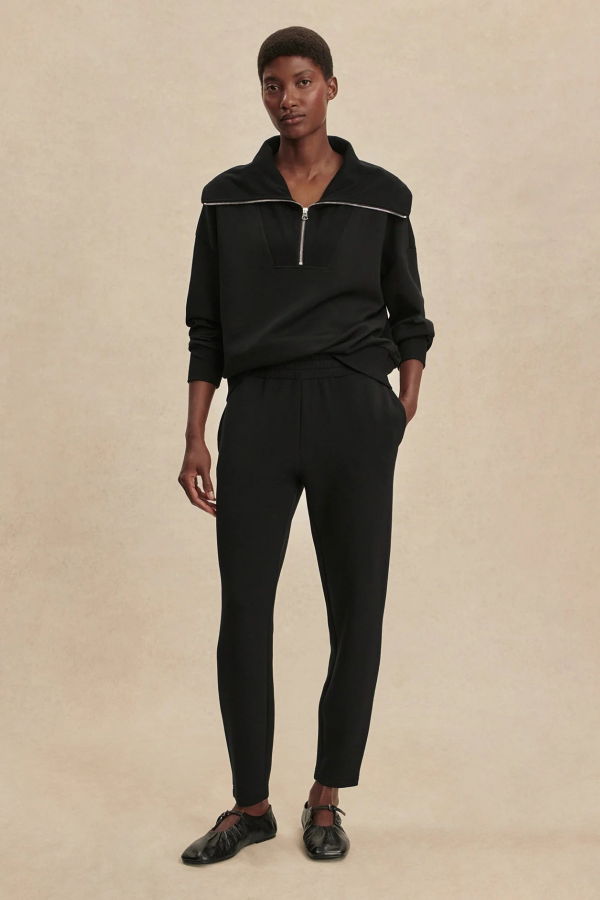 Varley The Slim Pant 27.5 - Black/Heather Grey