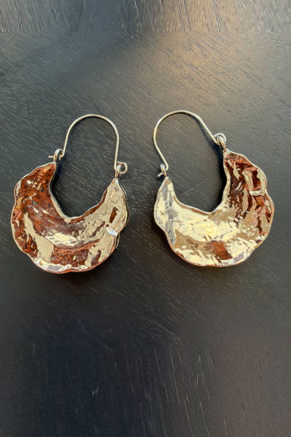 Xtraordinary Flair Irregular Shaped Earrings - Silver Rhodium Plating