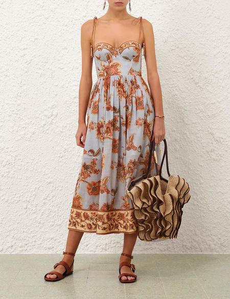 tama corset midi dress In Movement: The Tama Corset Midi Dress and Zimmermann Coaster Cateye from our latest Ready-to-Wear collection. Shop the look, and explore new season arrivals via the link in our bio. #ZimSpring23