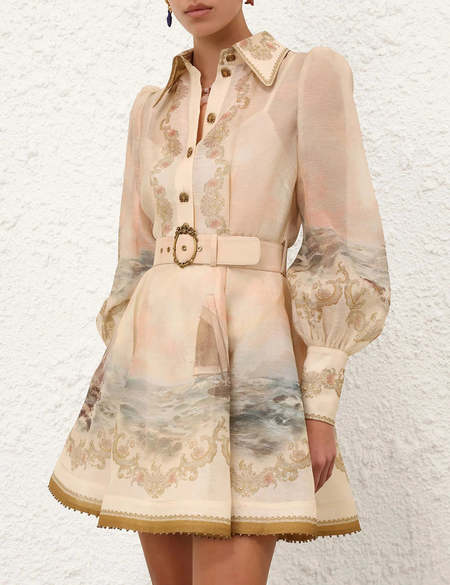 zinnia bow cut out short dress Zimmermann Zinnia Bow Cut Out Short Dress (For Hire) EKOLUV