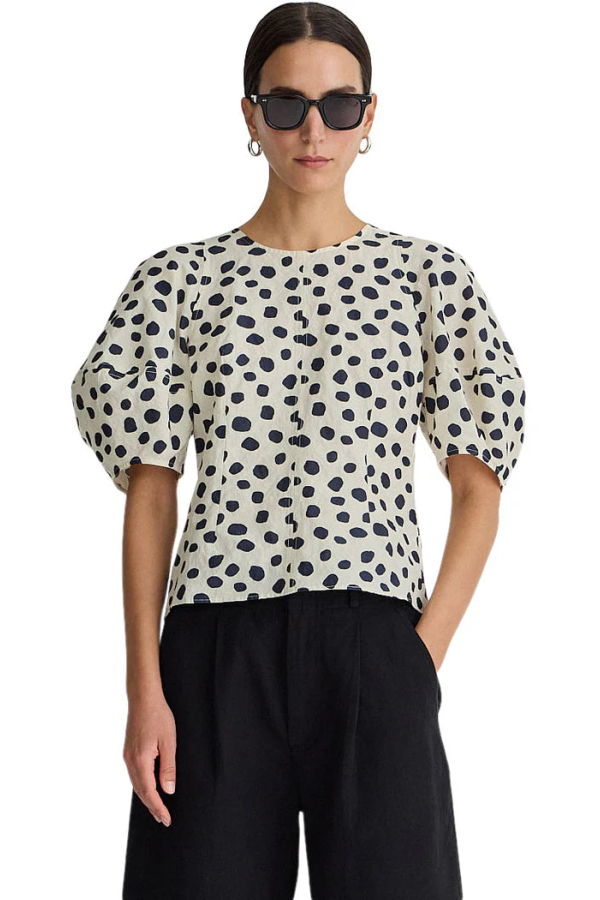 Apiece Apart Lino Top - Black and White