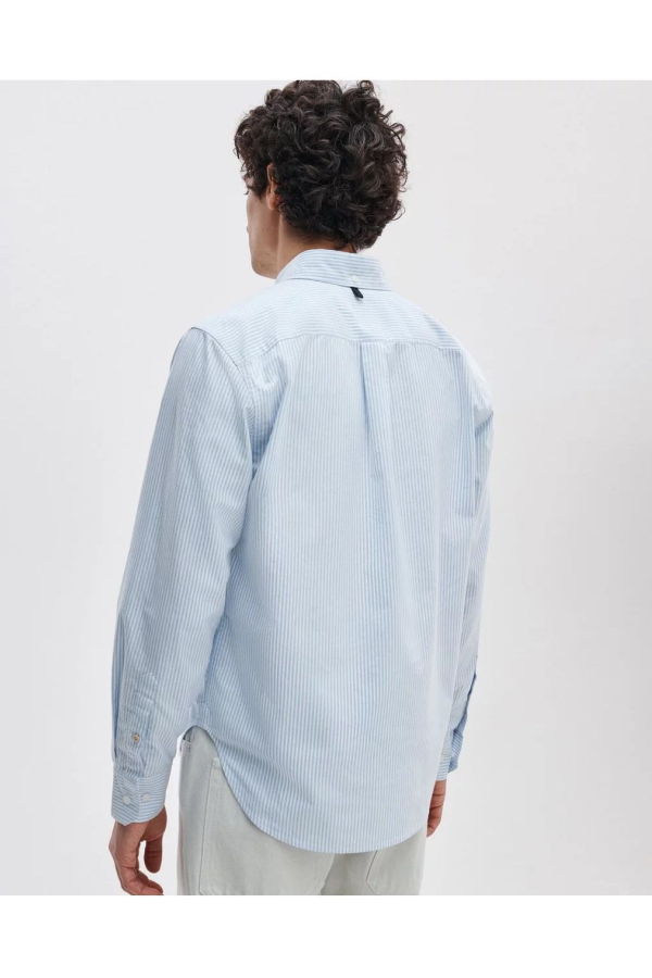Rag & Bone Rb Classic Oxford Shirt LB - Light Blue Stripe