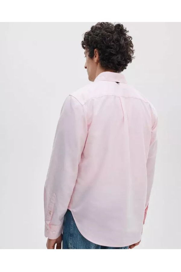 Rag & Bone Rb Classic Oxford Shirt - Light Pink Stripe