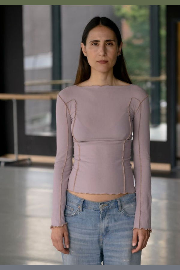 Baserange Omato Long Sleeve Top - Verbe Purple