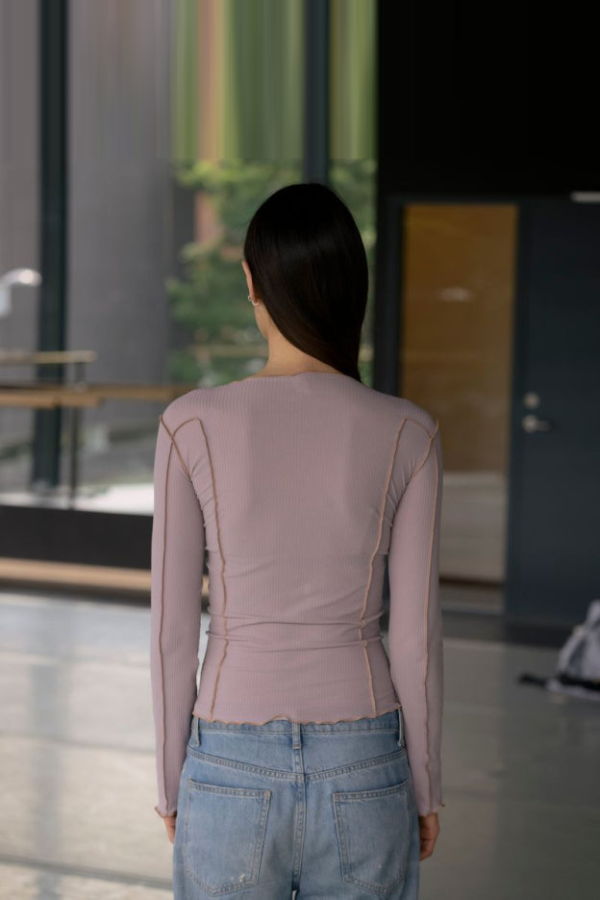 Baserange Omato Long Sleeve Top - Verbe Purple