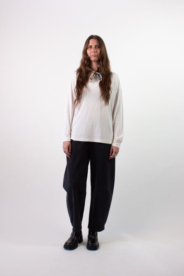 Le Bon Shoppe Haze Linen Blend Tee