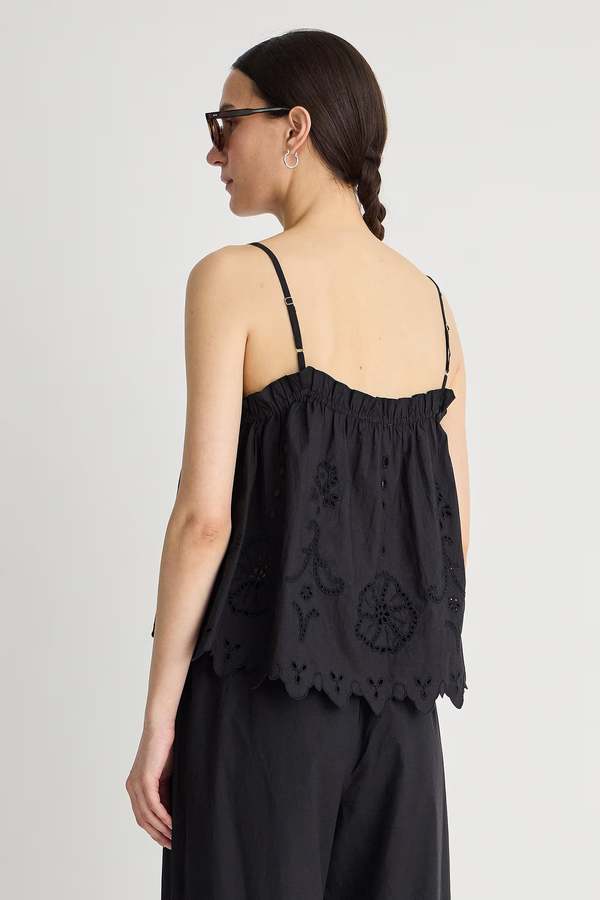 トップス Embroidered Camisole Top 25SS black Apiece Apart Embroidered Cami Top | Garmentory