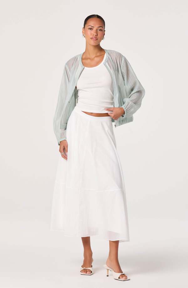 ASTR The Label Grace Nylon Midi Skirt