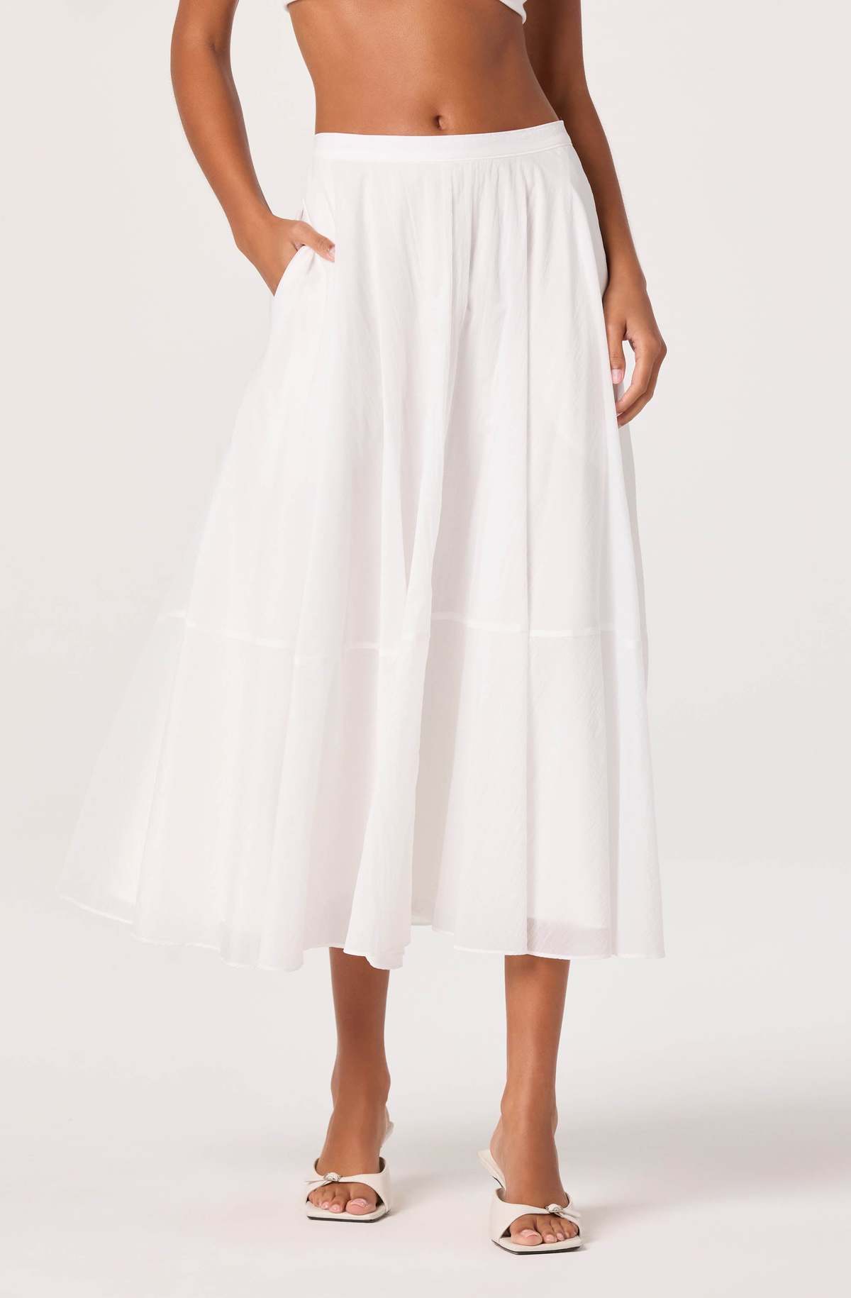 ASTR The Label Grace Nylon Midi Skirt - Image 2 of 6
