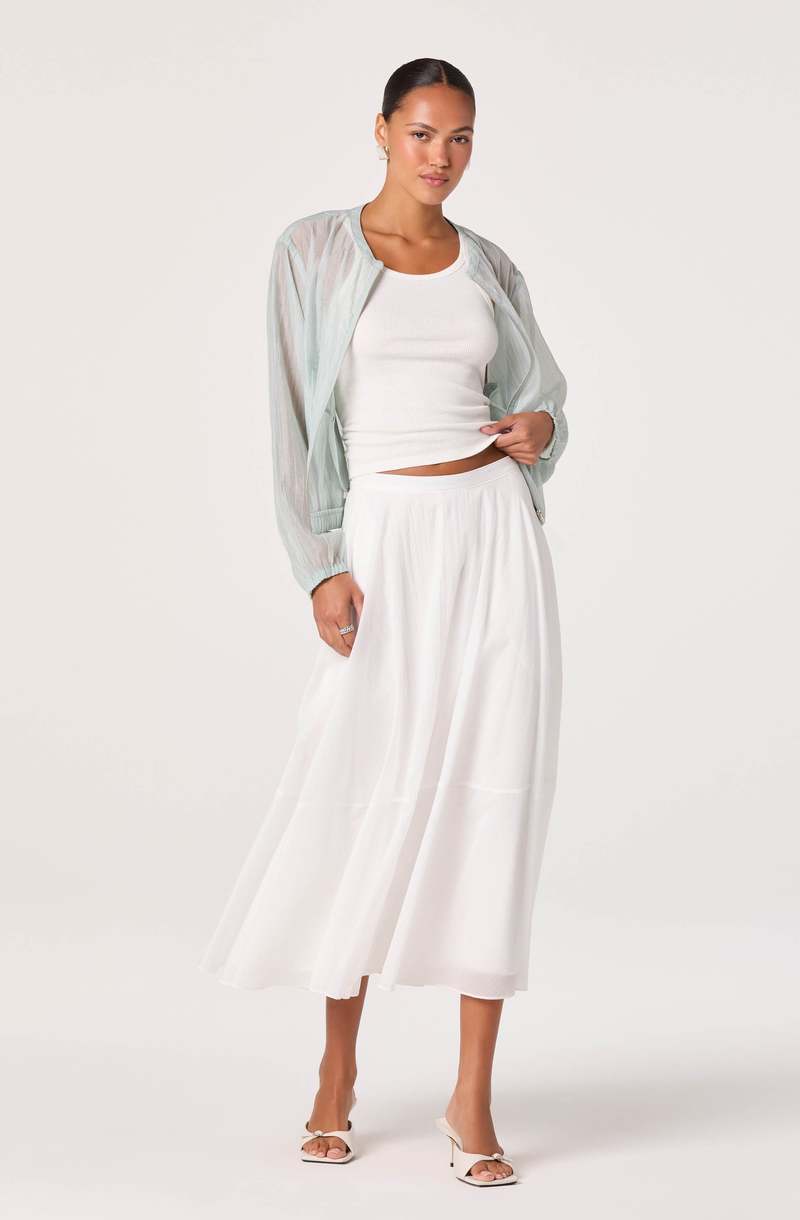 ASTR The Label Grace Nylon Midi Skirt