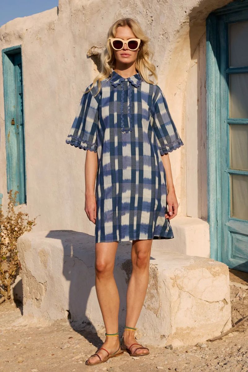 Oliphant Collared Shirt Dress Mini
