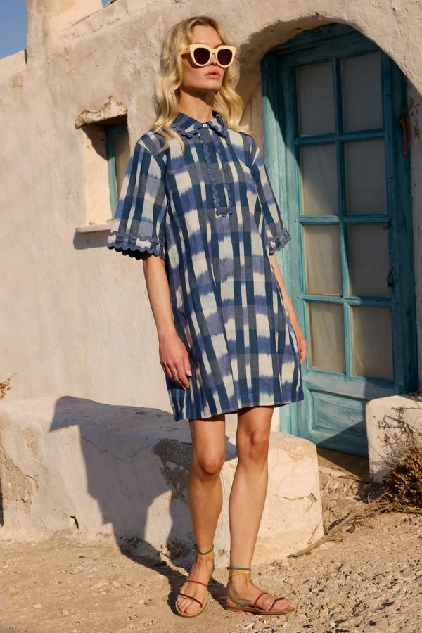Oliphant Collared Shirt Dress Mini