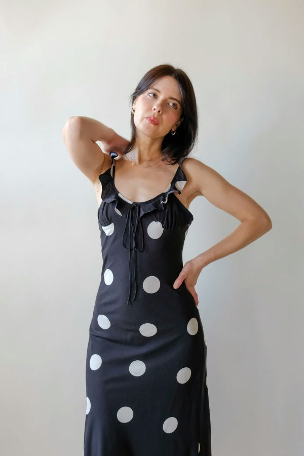 Sofie the Label Piper Dress - Black/Cream