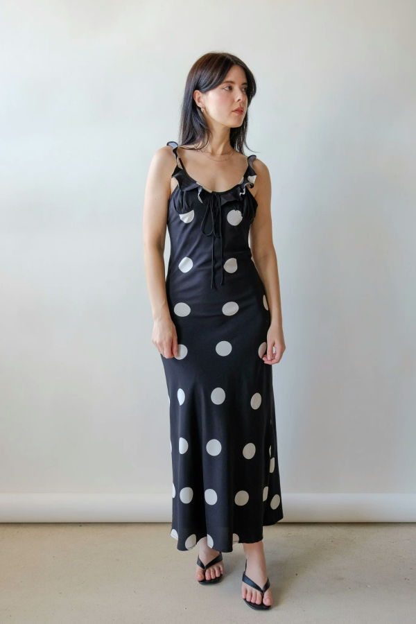 Sofie the Label Piper Dress - Black/Cream