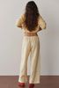Donni. Linen Crop Racer Stripe Pant - Thumbnail 2