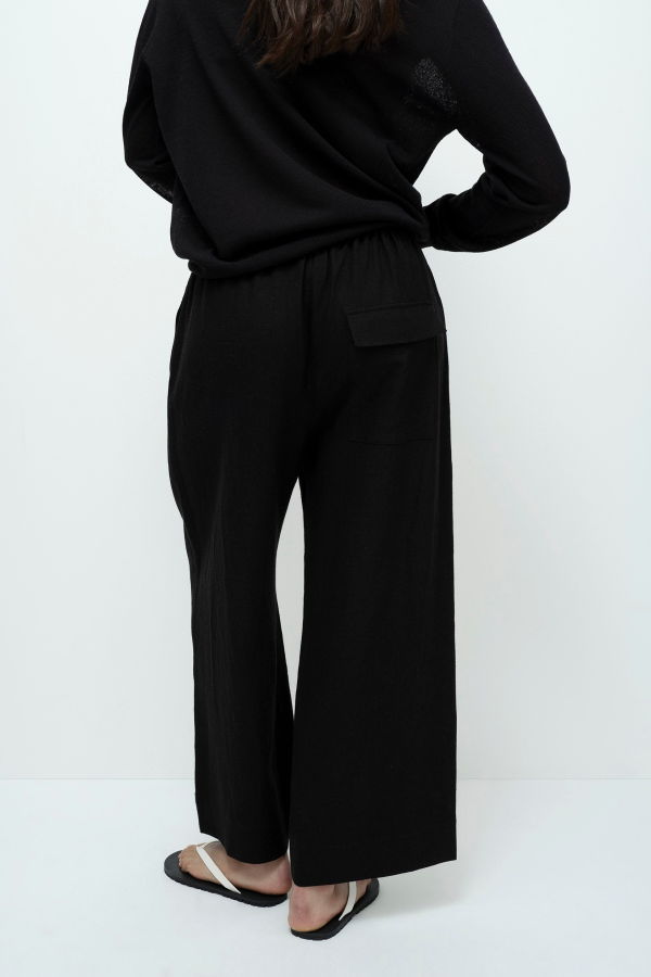 Mijeong Park Linen Blend Cropped Pants