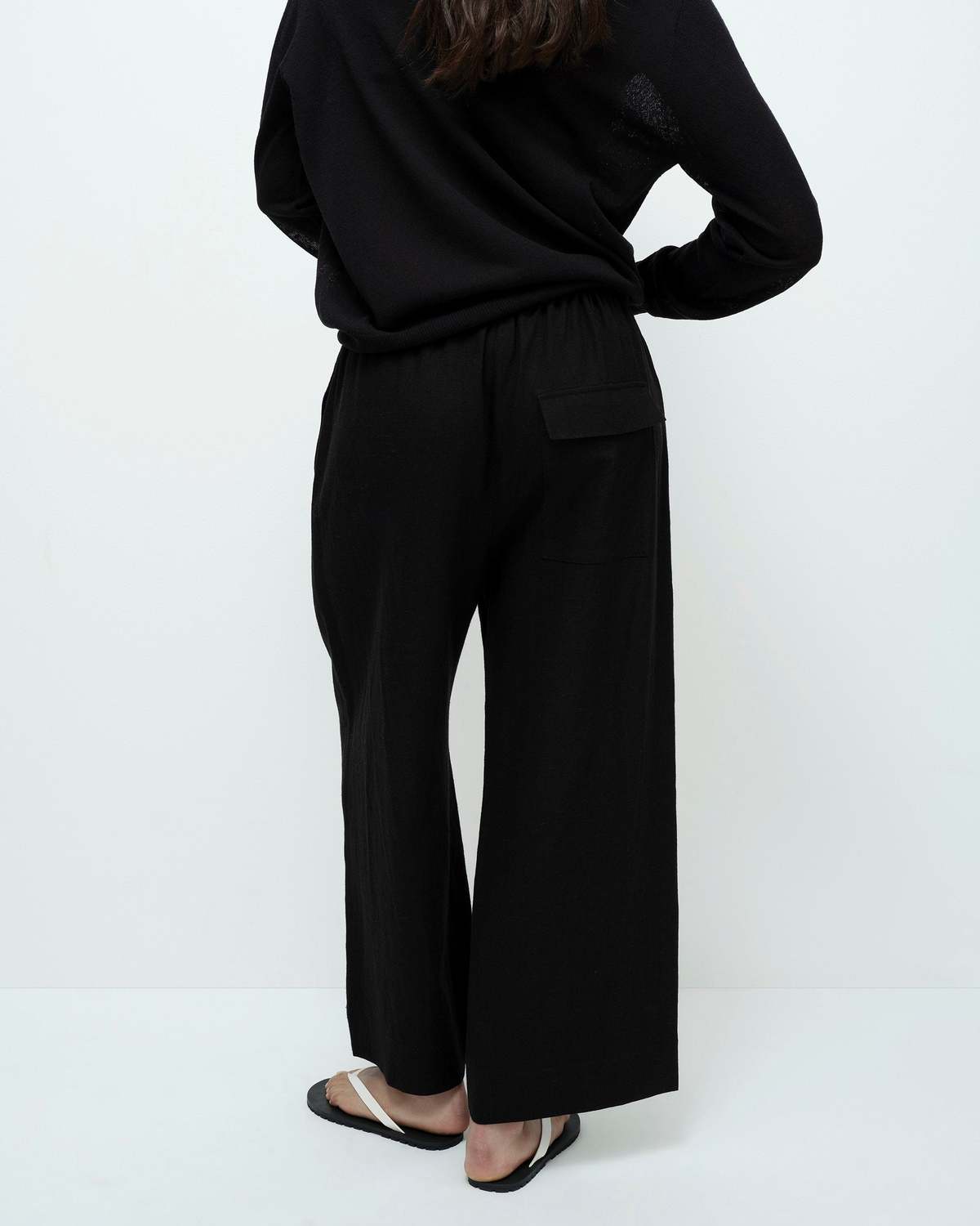 Mijeong Park Linen Blend Cropped Pants - Image 2 of 5