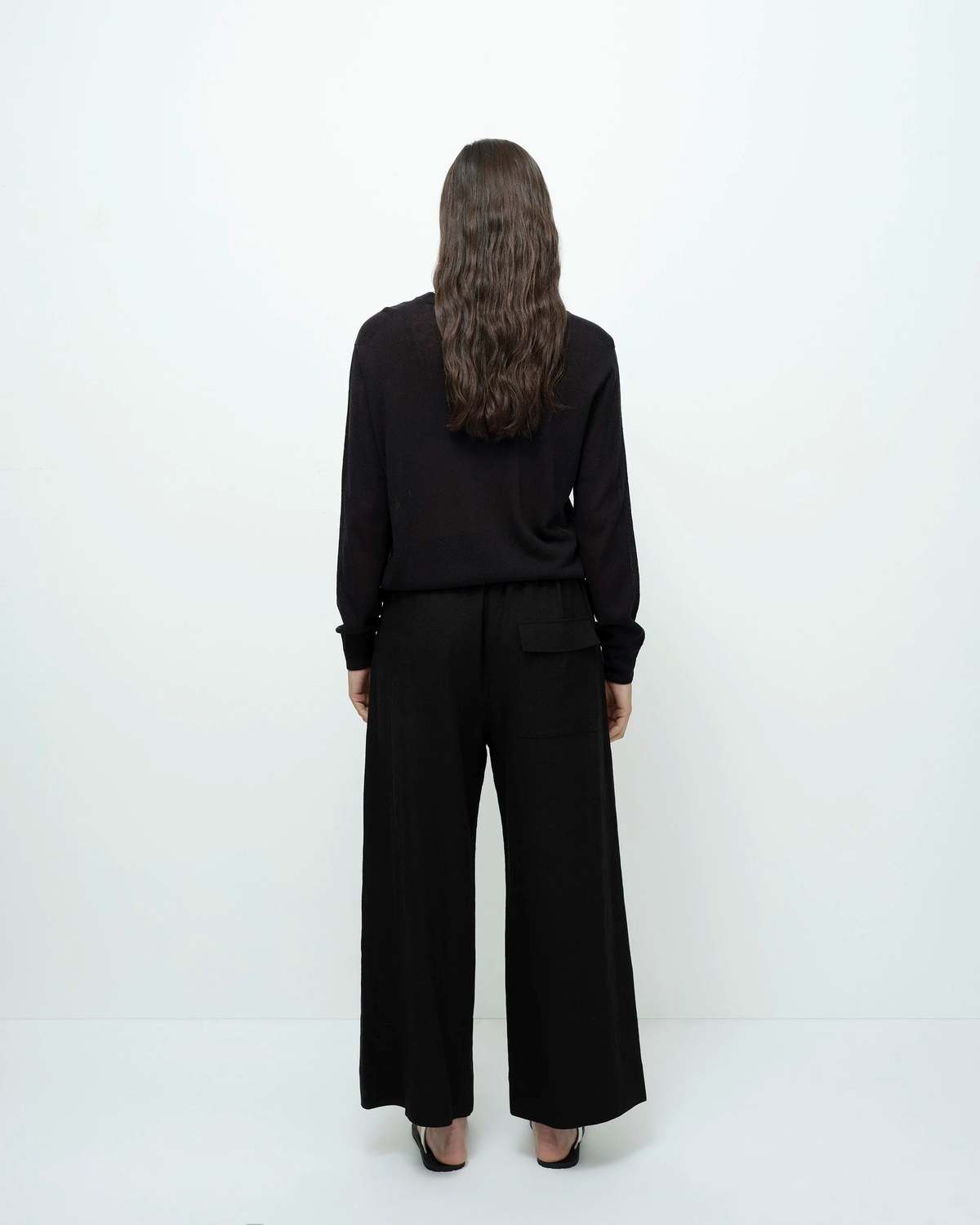 Mijeong Park Linen Blend Cropped Pants - Image 3 of 5