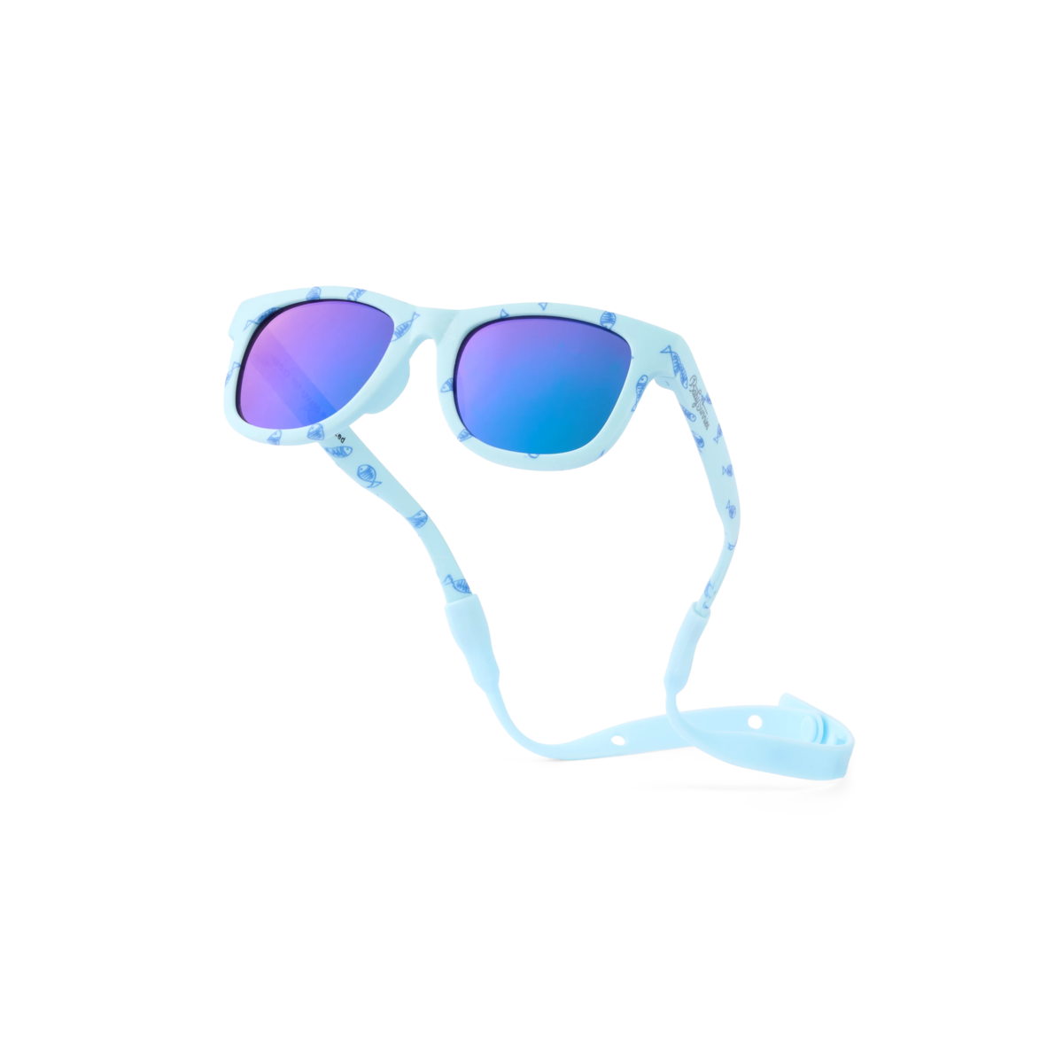 KIDS Baby Sunnies Fish Baby Polarized Strap UV Protection 0-24 Sunglasses - Blue - Image 1 of 12