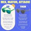 KIDS Baby Sunnies Polarized UV Protection 3-8 Sunglasses - Neon Green - Thumbnail 3