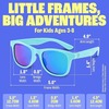KIDS Baby Sunnies Polarized UV400 Protection 3-8 Age Sunglasses - Sky Blue - Thumbnail 3