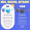 KIDS Baby Sunnies Polarized UV400 Protection 3-8 Age Sunglasses - Sky Blue - Thumbnail 4