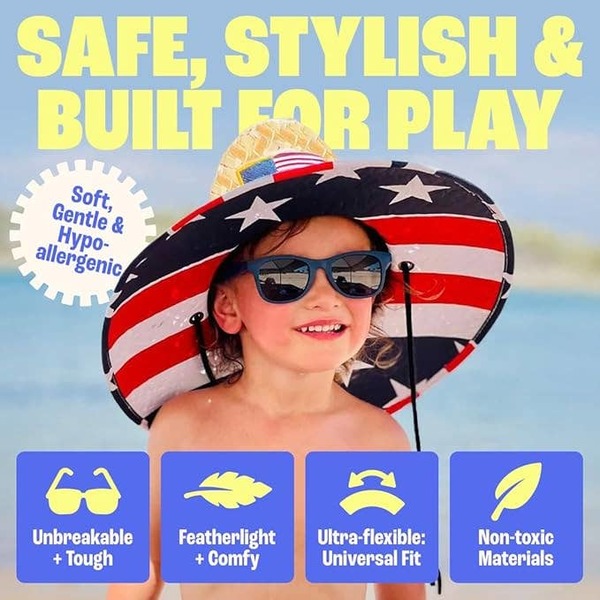 KIDS Baby Sunnies Polarized UV400 Protection 3-8 Age Sunglasses - Sky Blue