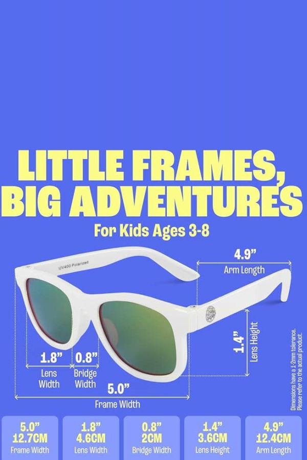 KIDS Baby Sunnies Polarized UV400 Protection 3-8 Age Sunglasses