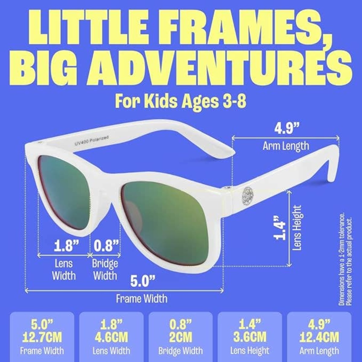 KIDS Baby Sunnies Polarized UV400 Protection 3-8 Age Sunglasses - Image 2 of 6